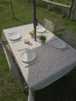 Cottage Garden Outdoor Garden Tablecloth With Parasol Hole, 3 of 6