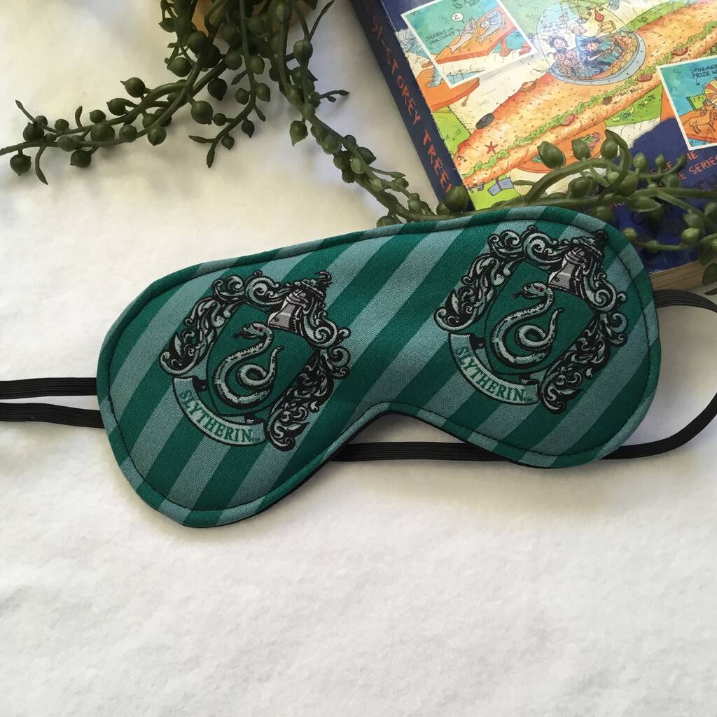 Harry Potter Slytherin Eye Mask In Cotton, 1 of 6