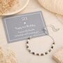 21st Birthday Twenty One Bead Drawstring Bracelet, thumbnail 1 of 5