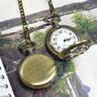 Personalised Bronze Pocket Watch Single Horse Design, thumbnail 2 of 6