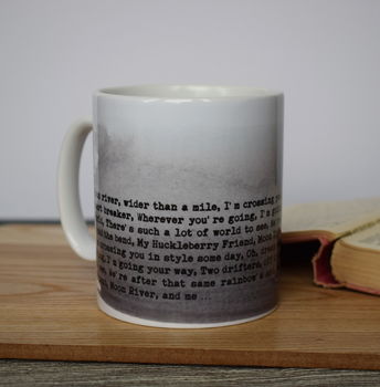 Your Quotation Or Song Watercolour Wash Mug, 9 of 12
