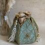 Mint Green Velvet Potli/Wrist Bag, thumbnail 4 of 6