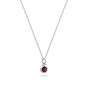 Birthstone Charm Necklace Sterling Silver, thumbnail 5 of 9