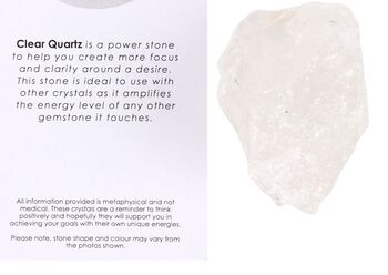 Raw Clear Quartz Healing Crystal Gift Set Aries, 3 of 6