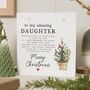 Personalised Christmas Card For A Special Daughter, thumbnail 1 of 6