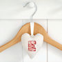 Personalised Initial Hanging Heart Gift, thumbnail 9 of 12