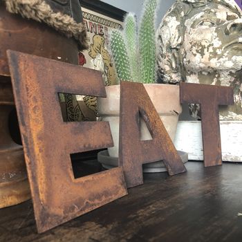 Rusty Metal Letters A To Z Signs For Home And Garden, 2 of 12