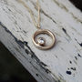 Ethical Recycled 9ct Gold Moissanite Necklace, thumbnail 3 of 4