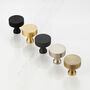 Solid Brass Gold, Black, Grey And Silver Cupboard Knobs, thumbnail 1 of 12