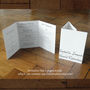 Contemporary Script Folding Wedding Invitation Set, thumbnail 7 of 11