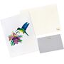 Pop Up 3D Blank Card Tropical Hummingbird, thumbnail 2 of 7