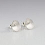 Small Silver Seed Stud Earrings, thumbnail 1 of 5