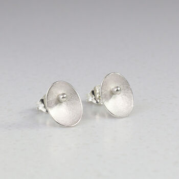Small Silver Seed Stud Earrings, 2 of 4