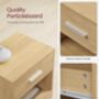 Set Of One/Two Bedside Table With Drawer End Table, thumbnail 9 of 12