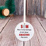 Funny Christmas Ornament Gift For Son, thumbnail 6 of 7