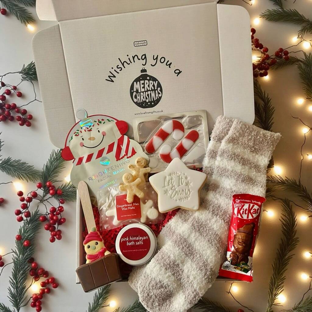 Christmas Burr Gift Box For Her