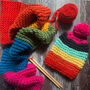 Rainbow Merino Wool Beginner Hat And Scarf Kit, thumbnail 1 of 2