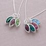Family Birthstone Marquise Charm Necklace, thumbnail 2 of 9