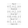 Personalised Dates Wedding Or Anniversary Gift Print, thumbnail 3 of 5