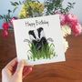 Illustrated Badger Birthday Card, thumbnail 3 of 4