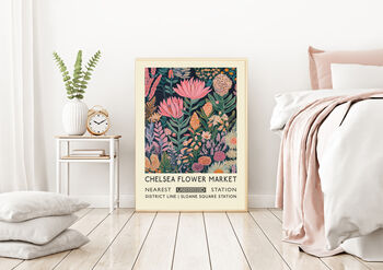 Chelsea Flower Market Pinks Art Print, 2 of 3