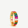 Rainbow Ring With Colourful Baguette Stones, thumbnail 2 of 6