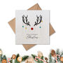 Antler Baubles Plantable Seed Paper Card, thumbnail 1 of 2