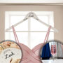 Personalised Prom Dress Diamante Embellished Hanger, thumbnail 5 of 6