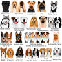 Premium Dog Breed Realistic Illustrations Heart ID Tag, thumbnail 2 of 10