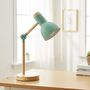 Mint Green Scandinavian Desk Lamp | Adjustable Wood, thumbnail 6 of 7