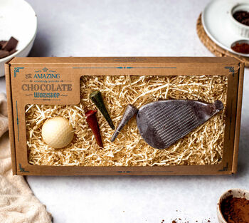 Chocolate Golfers Gift Set + Optional Personalised Box, 2 of 11