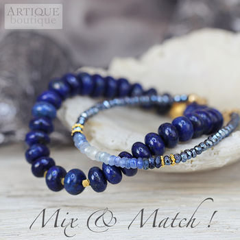 Ombre Blue Sapphire Bracelet In Silver Or Gold, 6 of 11