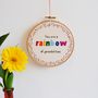 'Rainbow Of Possibilities' Hand Embroidery Hoop Art, thumbnail 1 of 5