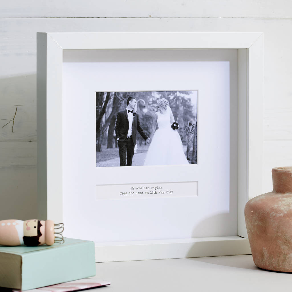 Personalised Wedding Day Frame By Posh Totty Designs Creates