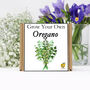 Gardening Gift. Grow Your Own Herbs. Oregano Seeds Kit, thumbnail 2 of 4