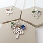 Family Tree With Birthstones Necklace, thumbnail 4 of 7