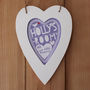 Personalised Children's Heart Room Sign, thumbnail 1 of 7