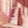 More Amor Por Favor Typography Wall Print | Digital Download, thumbnail 1 of 4