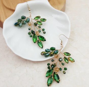 Vibrant Green Earrings, 4 of 4