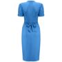 Mabel Dress In Palace Blue Vintage 1940s Style, thumbnail 2 of 3