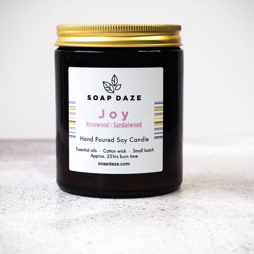 Joy Soy Wax Candle By Soap Daze