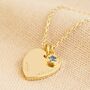 Personalised 30th Birthday Heart Birthstone Necklace, thumbnail 4 of 12