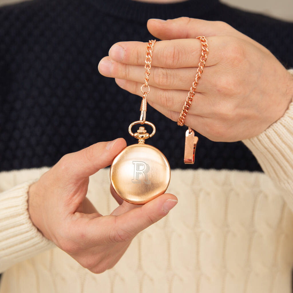 monogram pocket watch