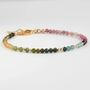 Skinny Watermelon Tourmaline Bracelet, thumbnail 5 of 8