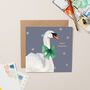 Gold Foil Swan Christmas Card, thumbnail 1 of 3