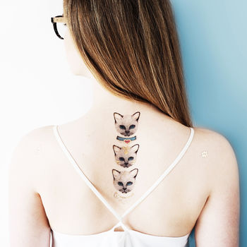 Meow Cat Temporary Tattoo, 3 of 6