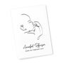 Personalised Line Art Relaxed Baby Print, thumbnail 5 of 12