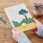 Handmade Large Colourful Elephant Dung Notebook, thumbnail 6 of 10