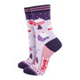 Ski Village Bamboo Socks Women's Christmas Cracker Hanging Tree Decoration, thumbnail 3 of 5