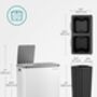 Dual Recycling Bin With Soft Close Lids, thumbnail 2 of 12